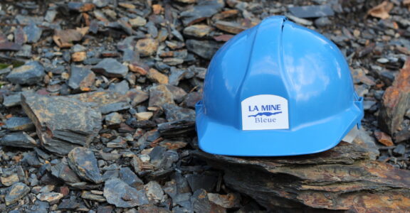 La Mine bleue - Casque