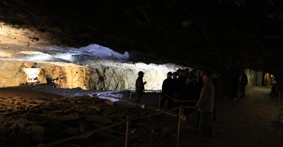Visite de groupe la mine bleue